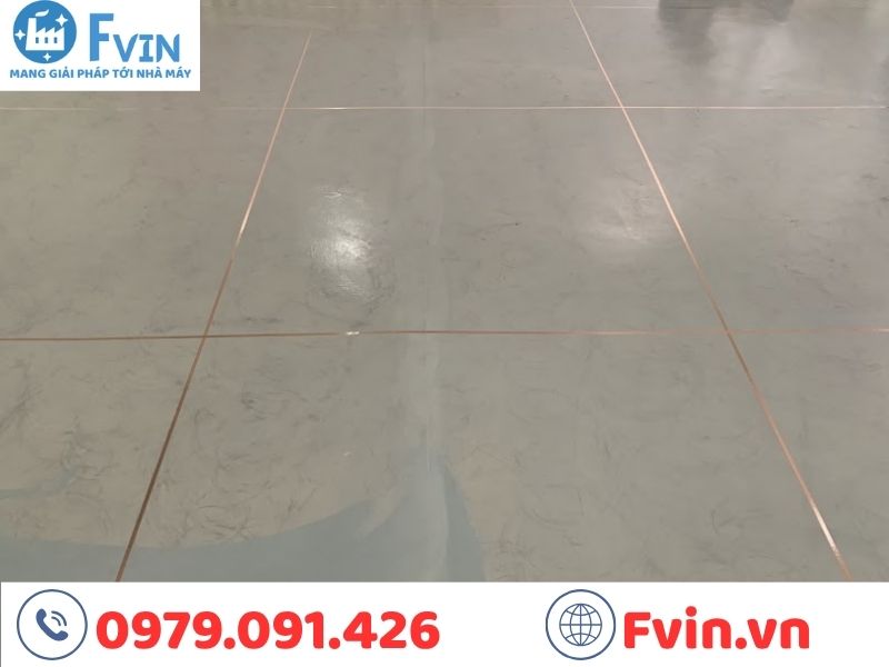 Cận cảnh lớp tiếp địa của nền epoxy ESD