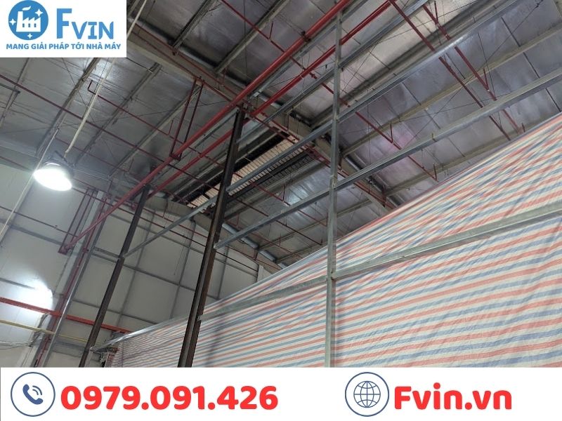 F VIN lắp đặt xong kết cấu thép của vách ngăn